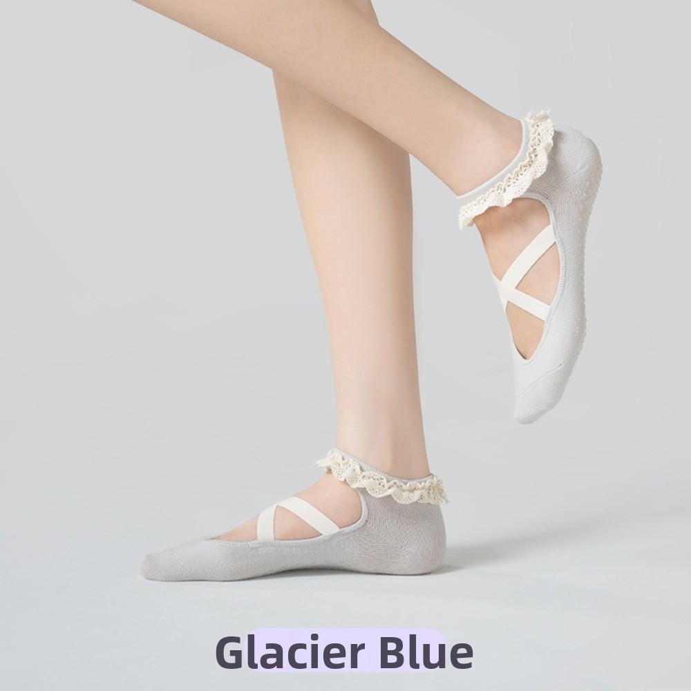 Pilates Ankle Strap - Calzini Antiscivolo per Yoga con Bordo