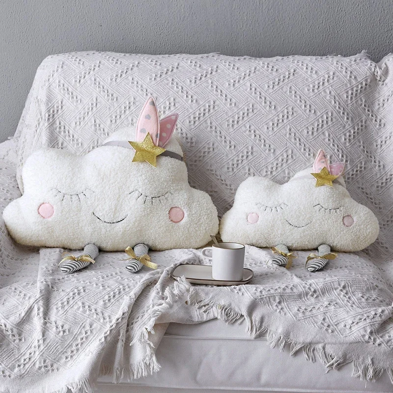 Bolster Cushion Round - Nube Giocattolo Della Peluche Cuscino Decorativo