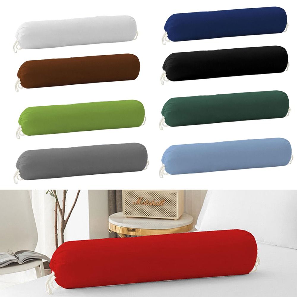 Bolster Cushion Round - Federa cilindrica rotonda in tinta unita,