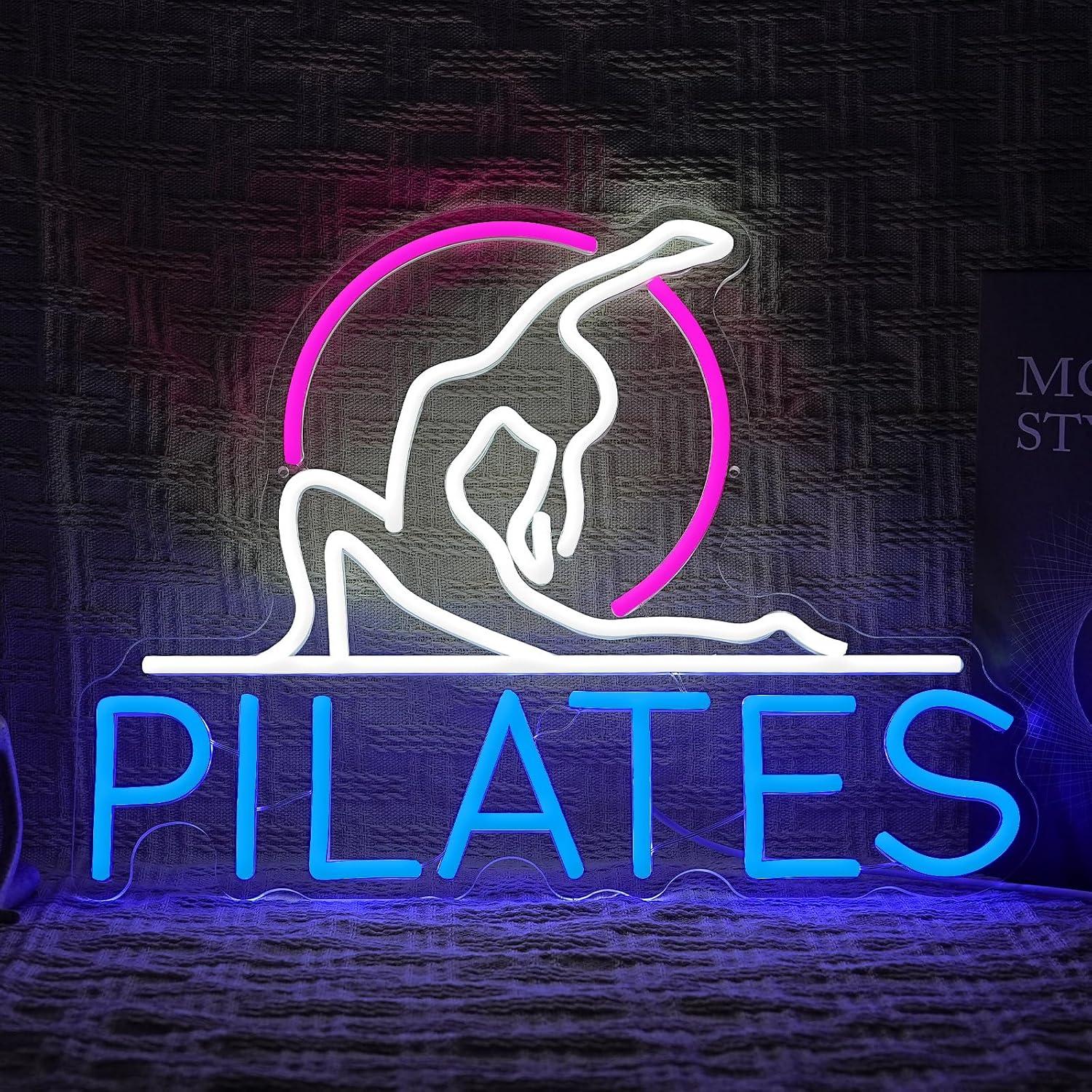 Pilates Yoga Room - Insegna al Neon Yoga Pilates con