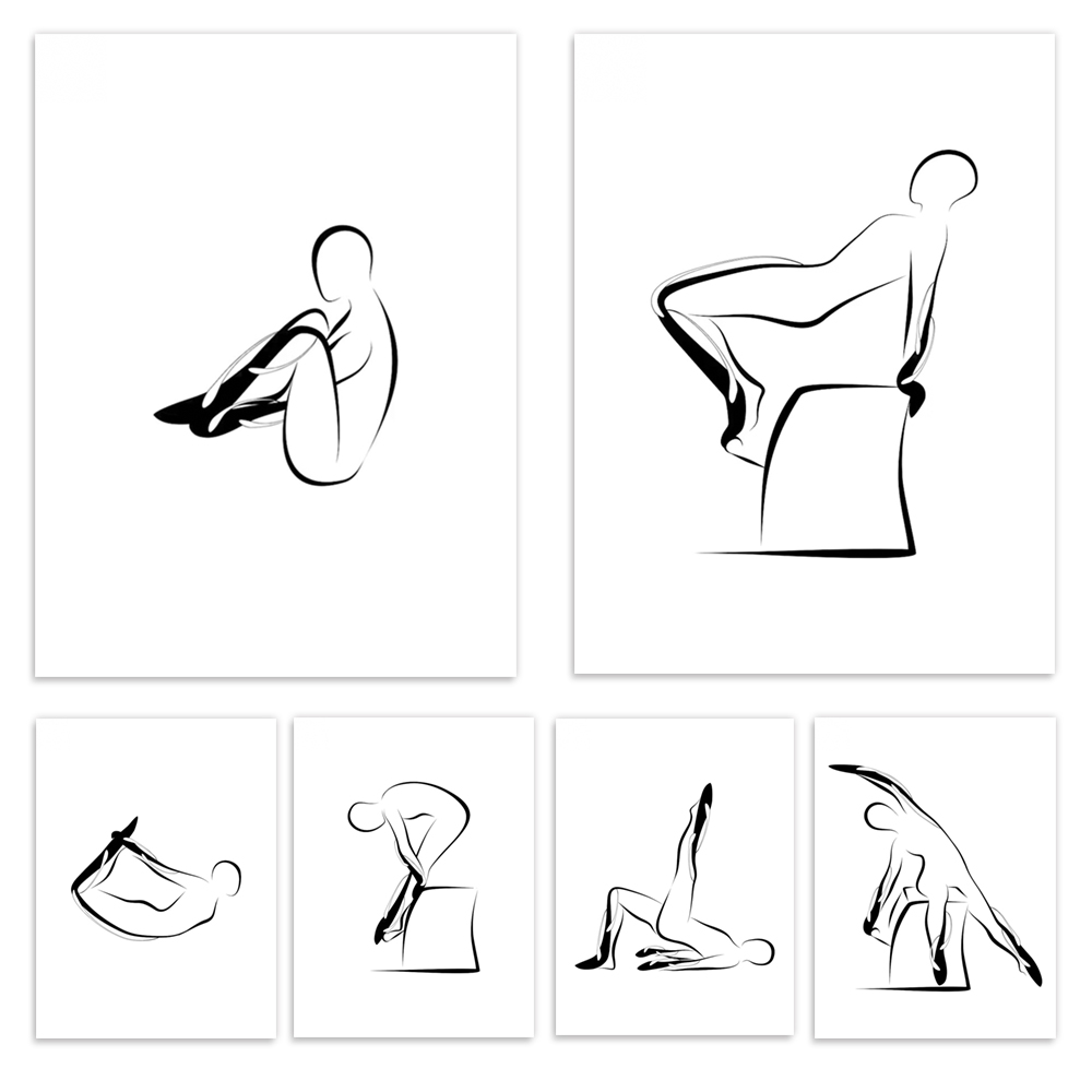 Pilates Yoga Room - Poster di pilates, flessioni di pilates,