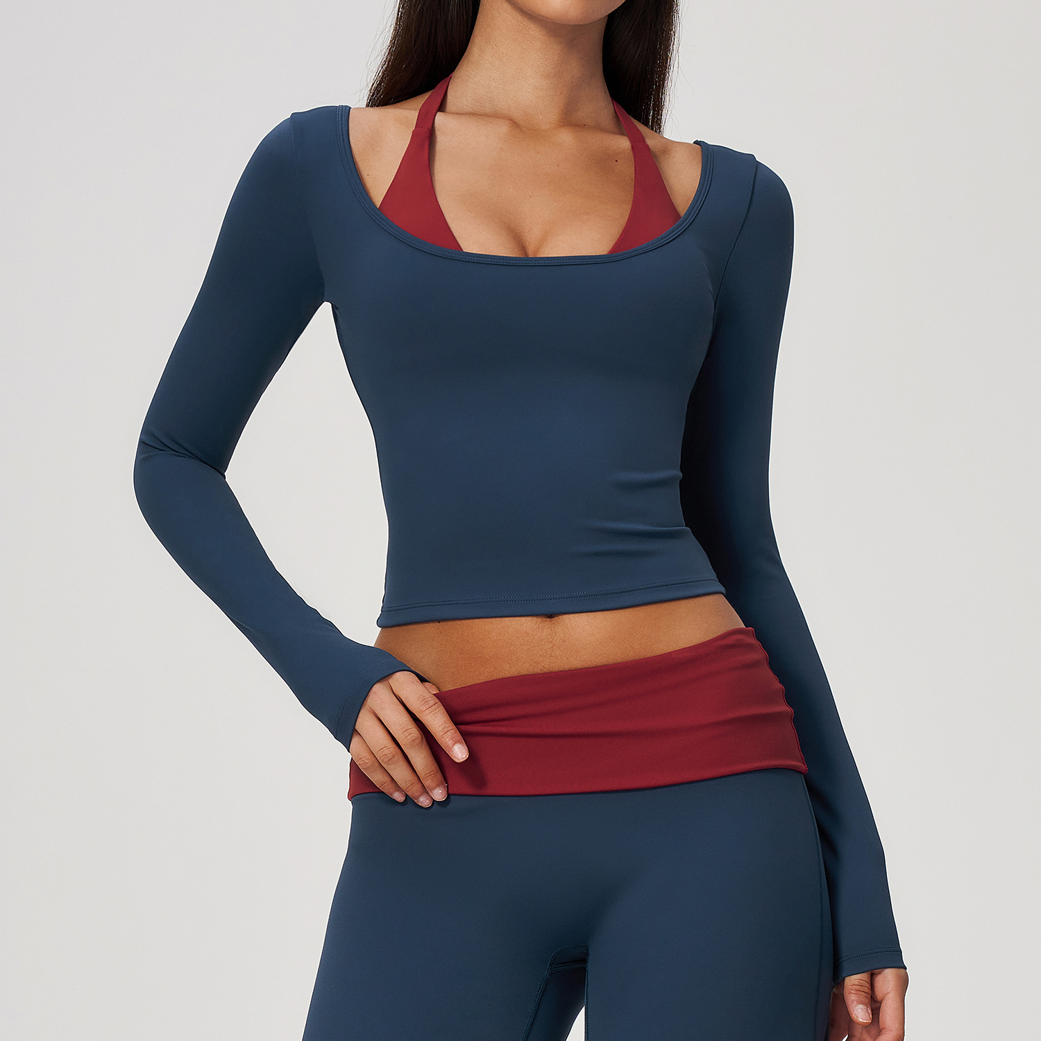 Pilates Yoga Top - Top da Yoga 2-in-1 a Due