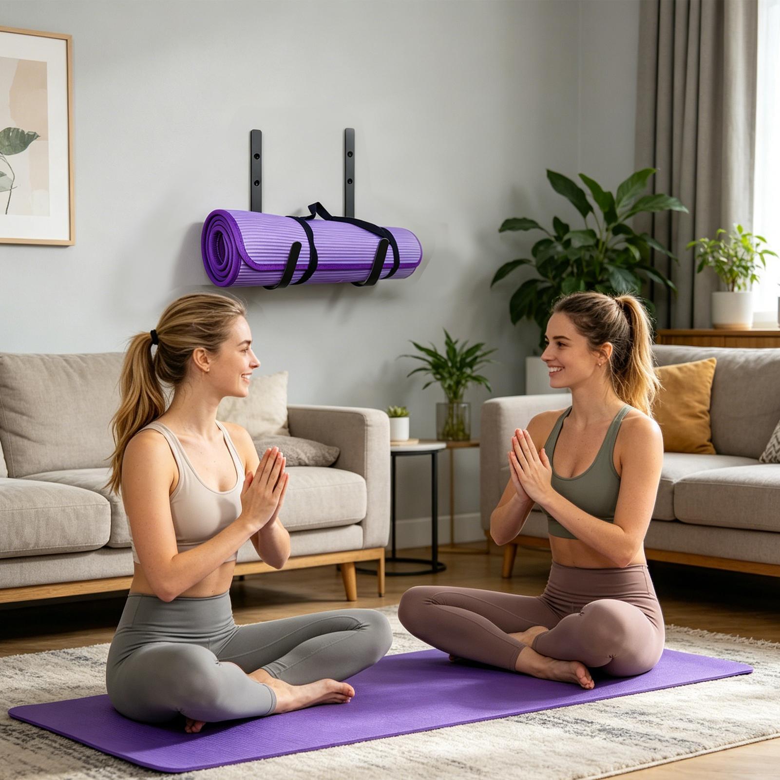 Pilates Yoga Room - Supporto a Parete per Tappetini Yoga