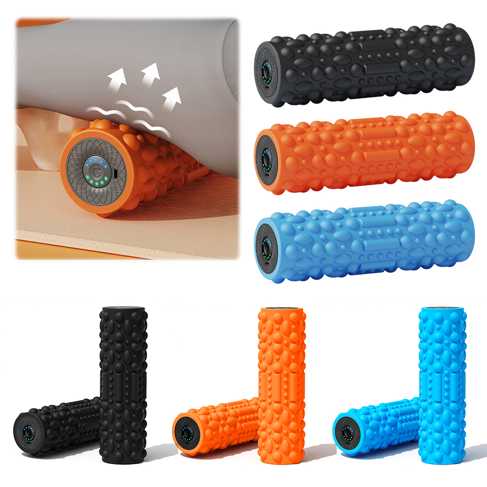 Pilates Yoga Roller - Rullo vibrante elettrico per esercizi, rullo