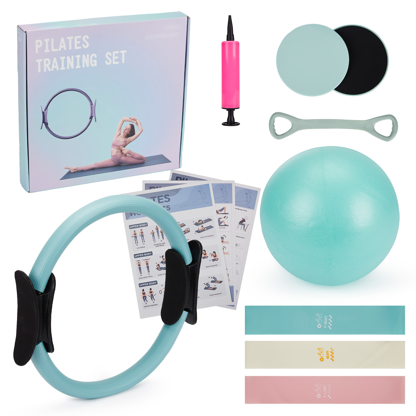 Pilates Yoga Shoes - Set per Allenamento Pilates, Anello Pilates