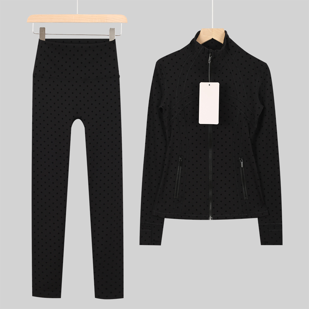 Pilates Yoga Outfit - Set Giacca Sportiva da Yoga per