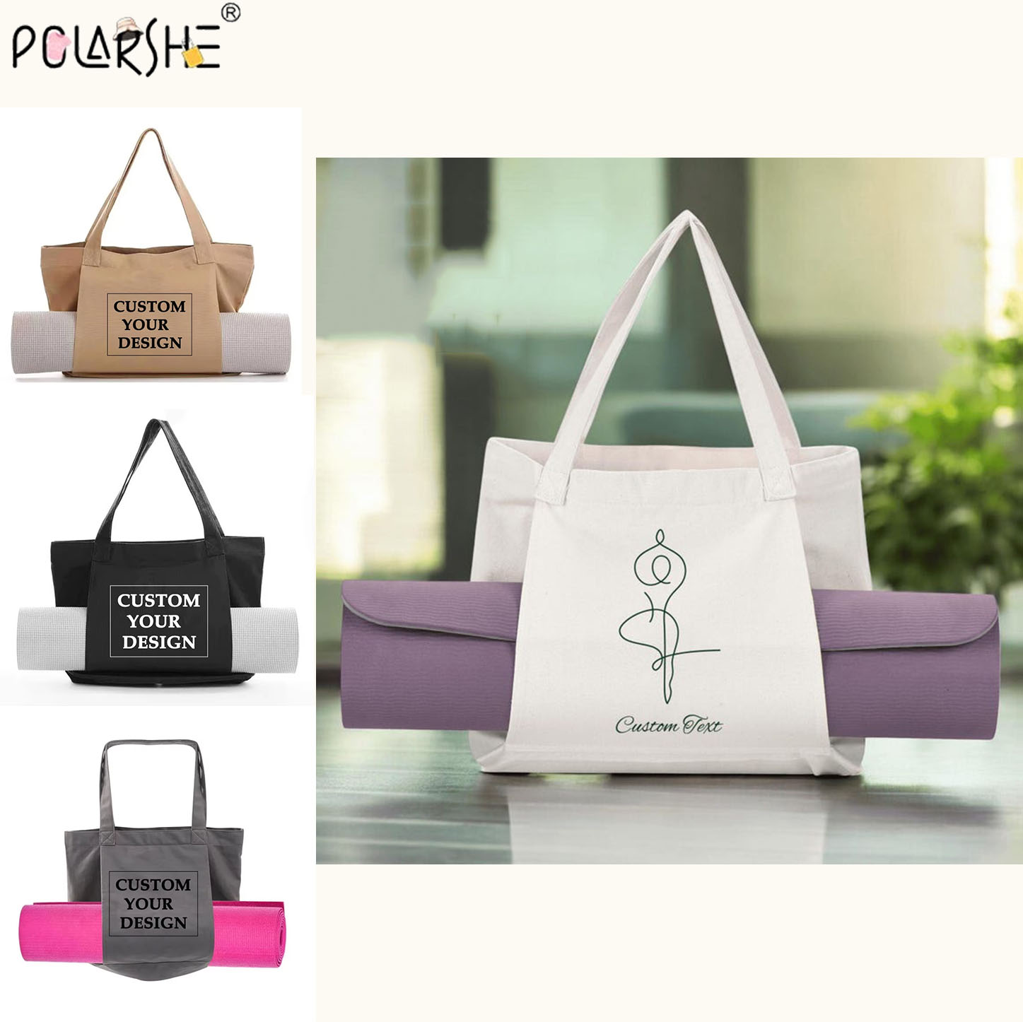 Borsa tote personalizzata per  - Pilates Yoga Bag recensione e prezzo