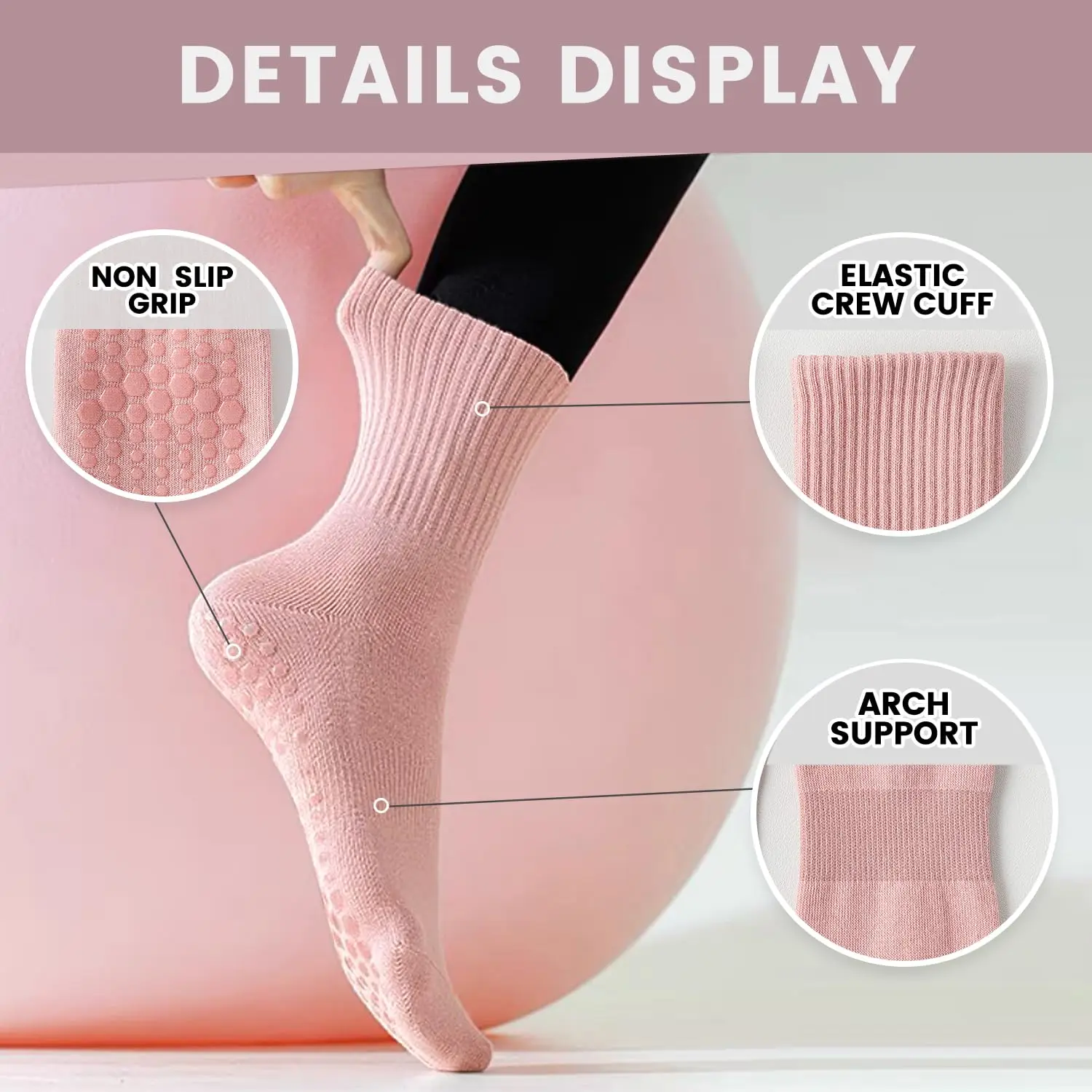 4 paia di calzini da yoga da d - Pilates & Yoga Reversible Mockneck Sweatshirt recensione e prezzo