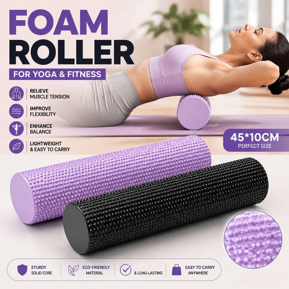 Rullo in Schiuma EVA ad Alta D - Pilates Yoga Roller recensione e prezzo