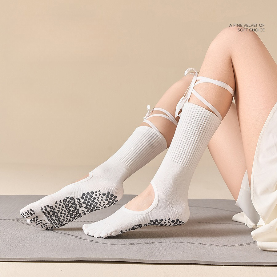 Calzini da yoga con lacci e an - Pilates With Yoga recensione e prezzo