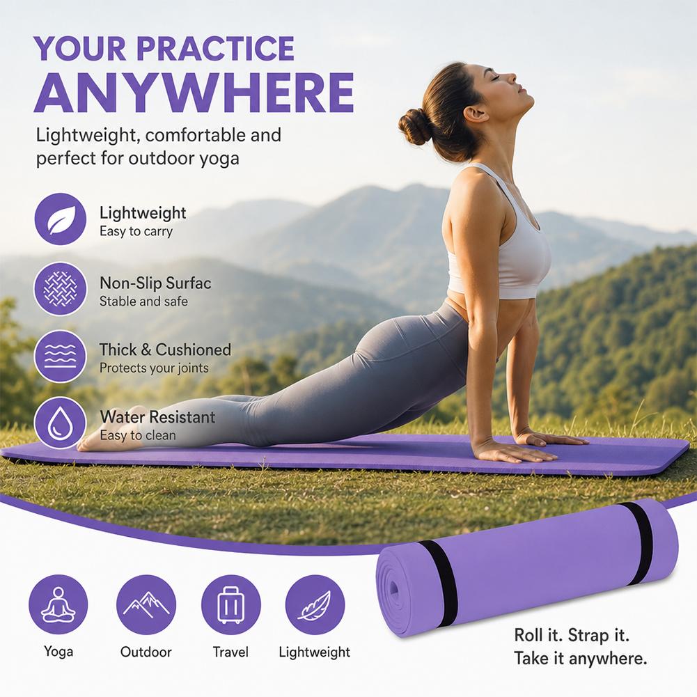 Tappetino da yoga spesso 1/2 p - Pilates Yoga Shoes recensione e prezzo